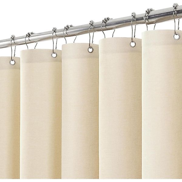 LuxusKollektion Duschvorhang Duschvorhang Leinen mit Metall günstig online kaufen