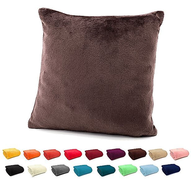 heimtexland Dekokissen Flanell Soft Kuschelkissen Plüsch Kissenbezug, super günstig online kaufen