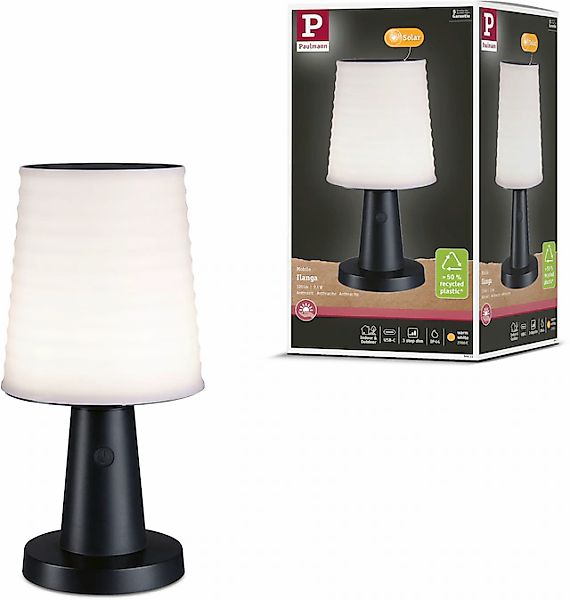 Paulmann LED Tischleuchte »Solar LED Tischleuchte Ilanga IP44 2700K 125lm A günstig online kaufen