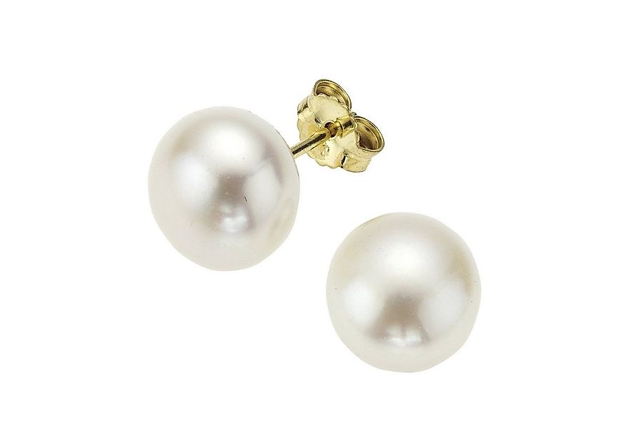 Fascination by Ellen K. Paar Ohrstecker Gold 585 mit weißen Perlen 7-7,5mm günstig online kaufen