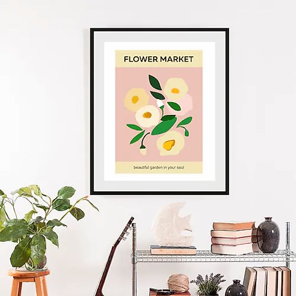 queence Bild »Flower Market«, (1 St.), gerahmt günstig online kaufen