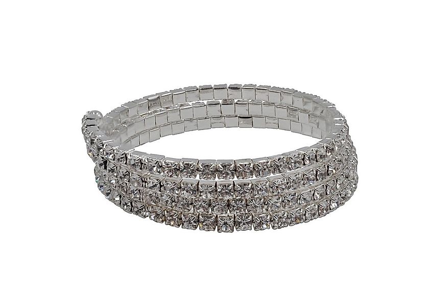 Steuer Armband Gedrehter Strassarmreif silberfarben günstig online kaufen