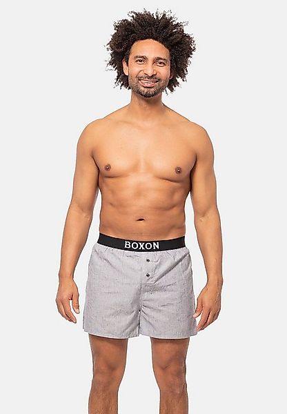 BOXON Boxershorts 3er Pack Web (Spar-Set, 3-St) Boxershorts - Baumwolle - m günstig online kaufen