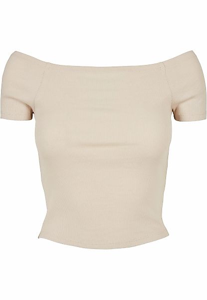 URBAN CLASSICS T-Shirt "Urban Classics Damen Ladies Off Shoulder Rib Tee" 1 günstig online kaufen