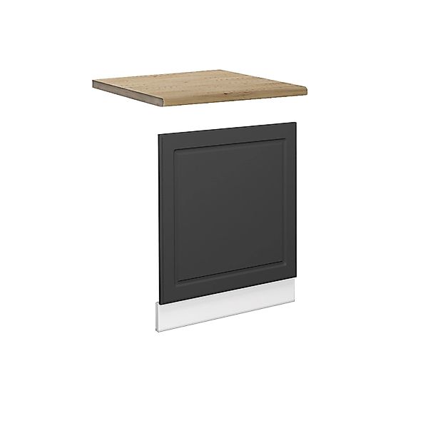 Vicco Frontblende Fame-Line Geschirrspüler Fronttür Anthrazit-Gold/Weiß 60 günstig online kaufen