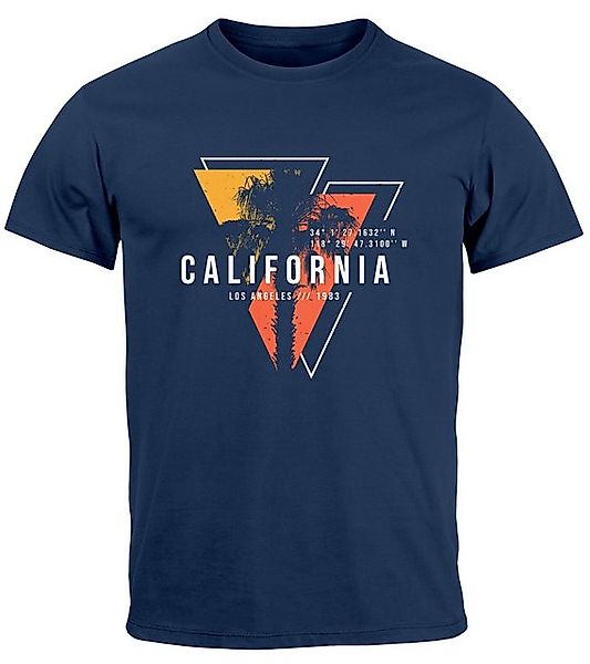 Neverless Print-Shirt Herren T-Shirt California Los günstig online kaufen