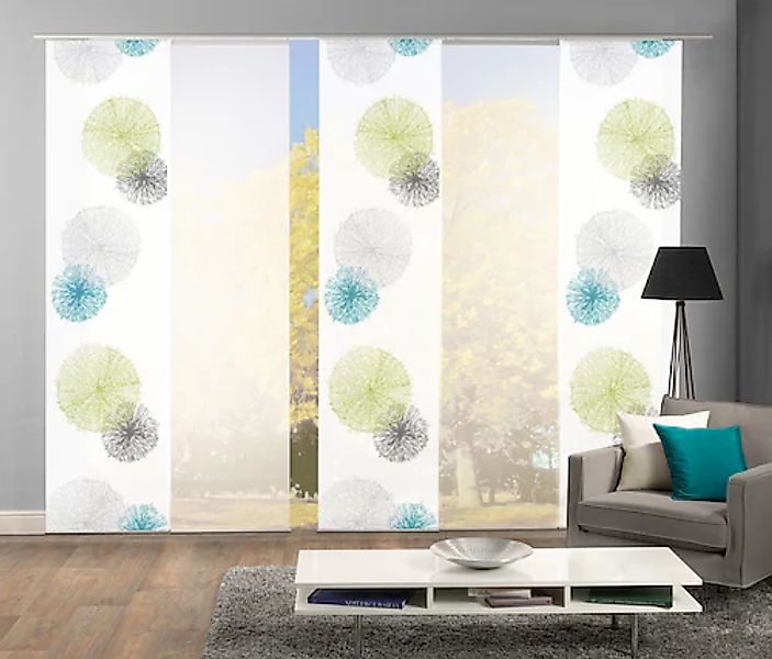 HOME WOHNIDEEN Schiebegardine »SCOPPIO« Paneelwagen 5 Stk. tlg. HxB: 245x60 günstig online kaufen