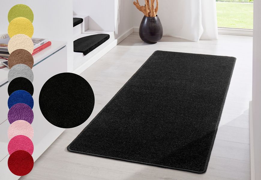 HANSE Home Teppich "Fancy" rechteckig 7 mm Höhe Kurzflor, Läufer, uni, geke günstig online kaufen
