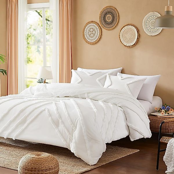 ibettertec Bettwäsche Getuftetes Bettbezug,Shabby Chic Getufte günstig online kaufen