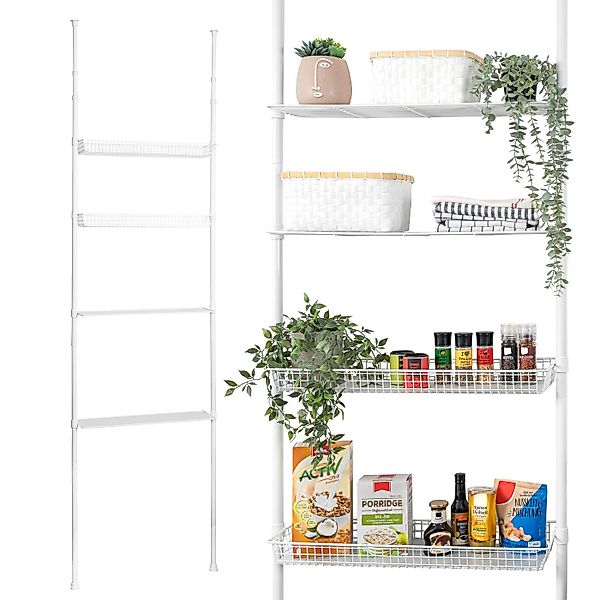 bremermann Teleskopregal Teleskop-Regal, 2 Körbe, 2 Ablagen bis max. ca. 29 günstig online kaufen