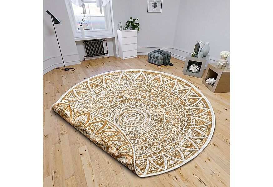 HANSE Home Teppich Lilja Wendeteppich, rund, Höhe: 5 mm, In-& Outdoor, beid günstig online kaufen