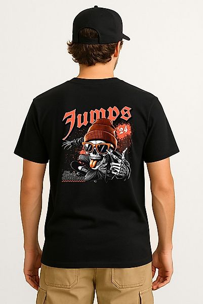 Banco Print-Shirt Trendiges Herren mit Skate-Skelett-Print – Streetwear Som günstig online kaufen