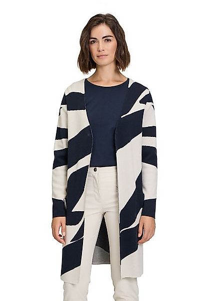 Betty Barclay Strickjacke Betty Barclay Strickmantel mit Jacquard (1-tlg) M günstig online kaufen