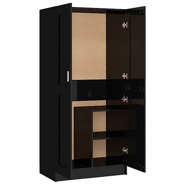 vidaXL Kleiderschrank Kleiderschrank Hochglanz-Schwarz 82,5x51,5x180 cm Hol günstig online kaufen