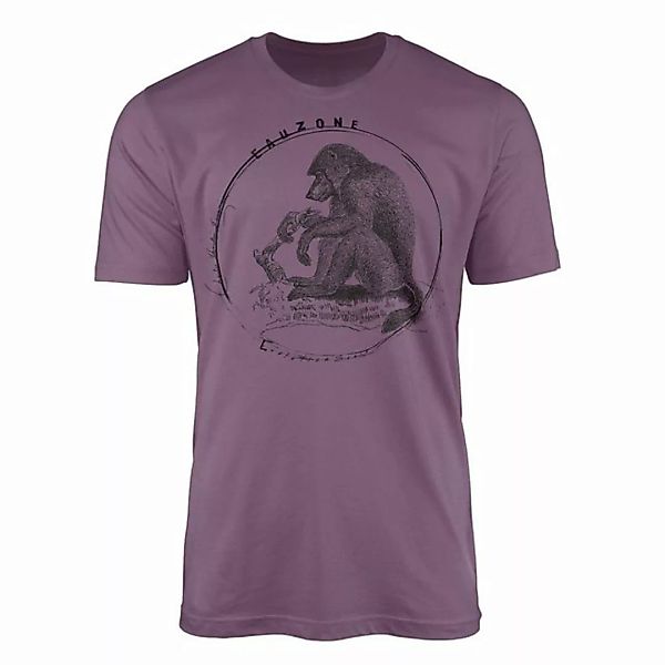 Sinus Art T-Shirt Evolution Herren T-Shirt Pavian günstig online kaufen