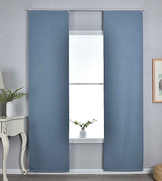 Gardinenbox Vorhang (2 St), Klettband, verdunkelnd, Blackout, Paneelwagen B günstig online kaufen