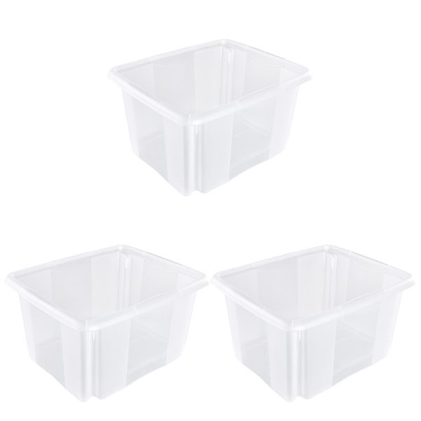 keeeper Aufbewahrungsbox "Emil, 3er Set, 24 L, 41 x 34,5 x 22 cm" ineinande günstig online kaufen