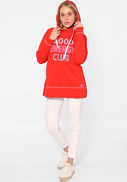 Zwillingsherz Hoodie ""Good Energy Club"", Oversized mit Kapuze und Front u günstig online kaufen