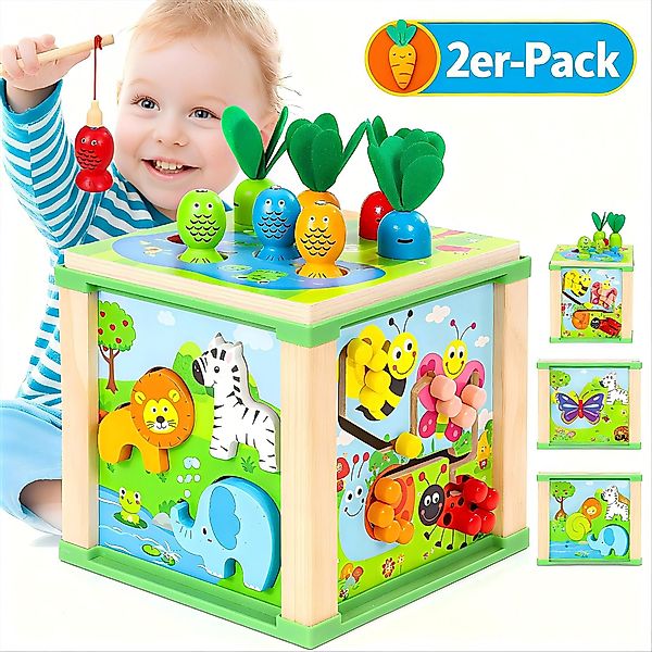 POPOLIC Motorikwürfel Motorikspielzeug Motorikspielzeug ab 1 günstig online kaufen