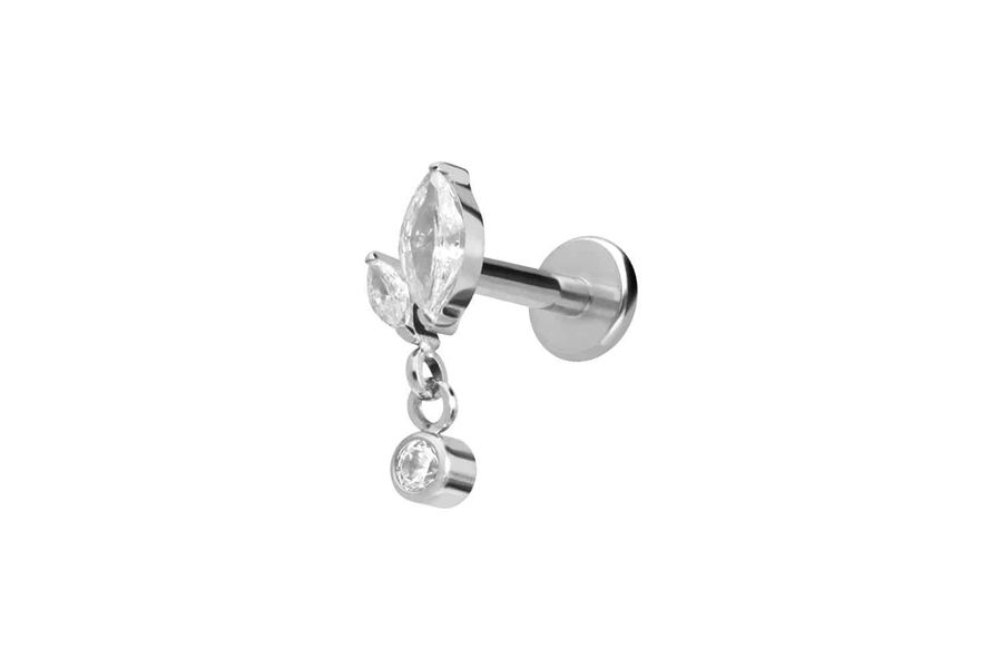 PIERCINGLINE Piercing-Set Titan Labret mit Innengewinde günstig online kaufen