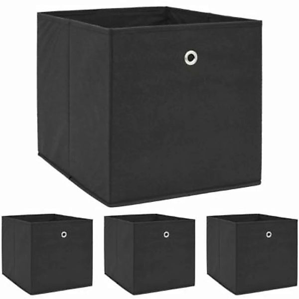 Dune Design® 4er Set faltbare Aufbewahrungsbox 33x38x33 cm Metallgriff Schw günstig online kaufen