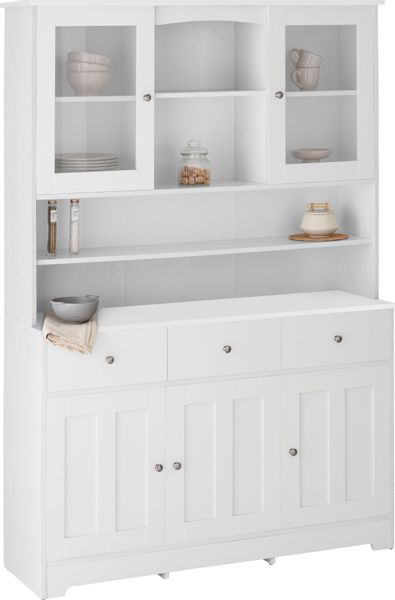 Home affaire Buffet "Kate" Breite 128 cm, mit Glastüren und Holztüren, Meta günstig online kaufen