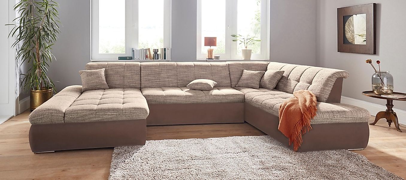 DOMO collection Wohnlandschaft »PB Moric wahlweise mit Bettfunktion und Arm günstig online kaufen