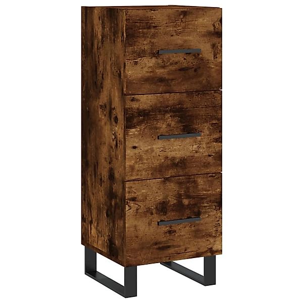 vidaXL Sideboard Räuchereiche 34,5x34x90 cm Holzwerkstoff 828633 günstig online kaufen