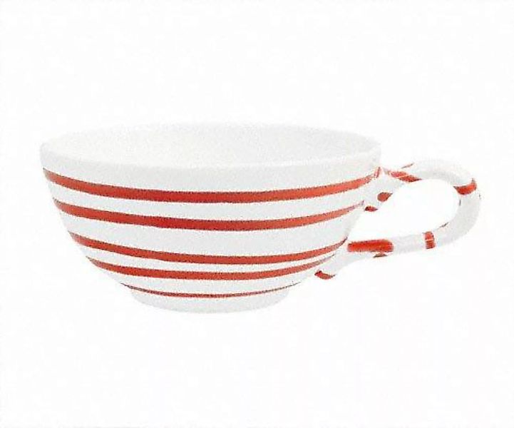 Gmundner Keramik Rotgeflammt Tee-Obertasse glatt 0,17 L günstig online kaufen