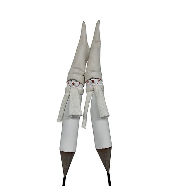 Wohnando Dekofigur Gartenstecker Schneemann Dekofigur Metall, günstig online kaufen