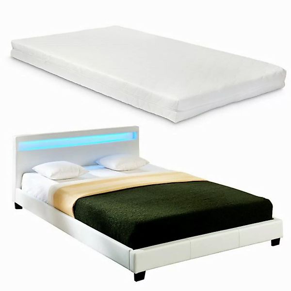 Corium Polsterbett (Bett und Matratze), LED-Bett »Paris« mit Matratze 160x2 günstig online kaufen