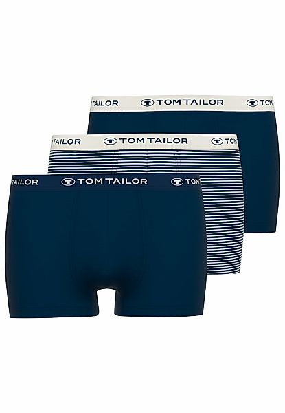 TOM TAILOR Boxershorts, (3er Pack), mit Logobund günstig online kaufen