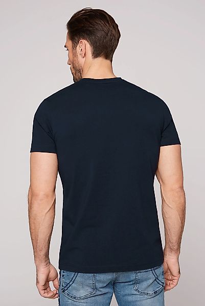 CAMP DAVID V-Shirt mit Logo-Print auf günstig online kaufen