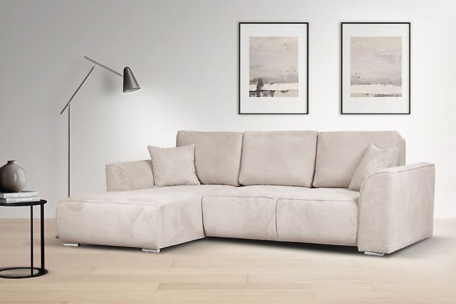 INOSIGN Ecksofa »BEATRICE optionale Schlafsofa mit Bettkasten, B/T/H: 265/1 günstig online kaufen