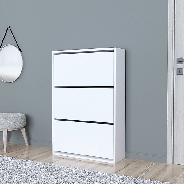 en.casa Schuhschrank »Aurskog« mit Kipptüren 110x735x24cm günstig online kaufen