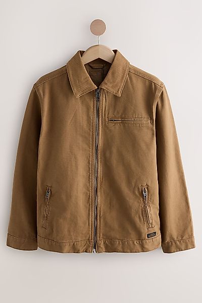 Next Canvasjacke Arbeitsjacke mit Cordkragen 100 günstig online kaufen