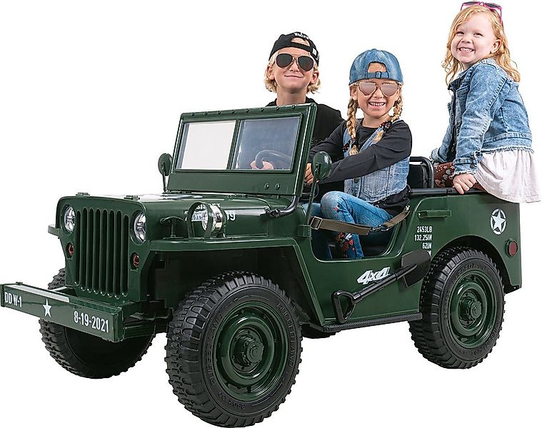 Actionbikes Motors Elektro-Kinderauto Jeep Willys - elektrisches Kinder Fah günstig online kaufen
