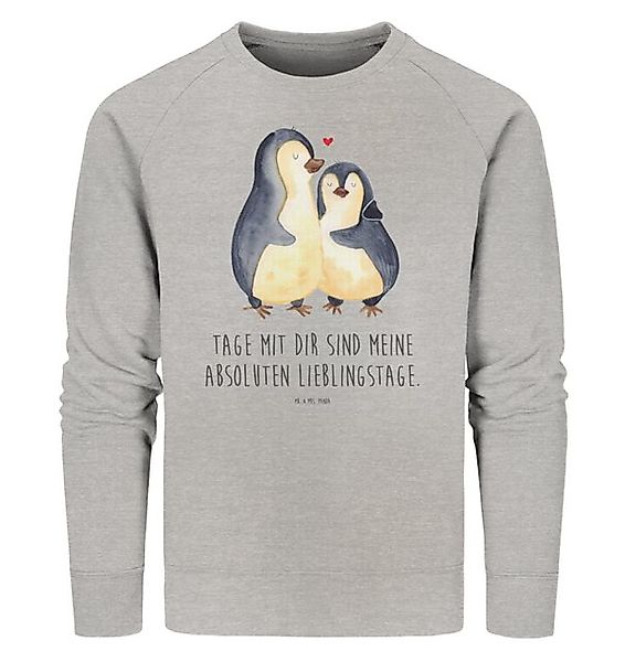 Mr. & Mrs. Panda Longpullover Pinguin umarmen Größe M - Heather Grey - Gesc günstig online kaufen