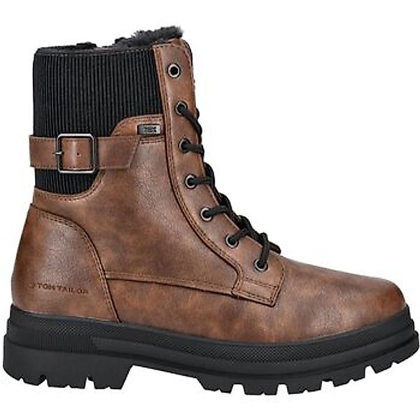 TOM TAILOR Schnürstiefelette "Tom Tailor Stiefelette Lederimitat" günstig online kaufen