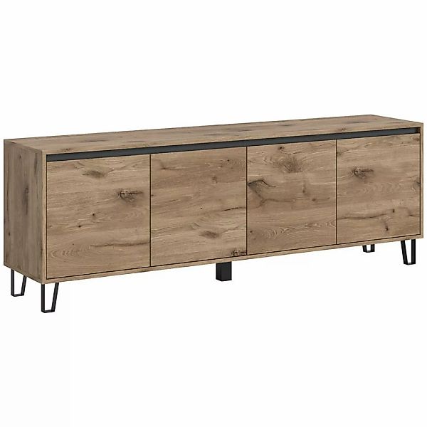 TV-Lowboard Balton Oak Eiche Viking Nachbildung B/H/T: ca. 184x67x40 cm günstig online kaufen