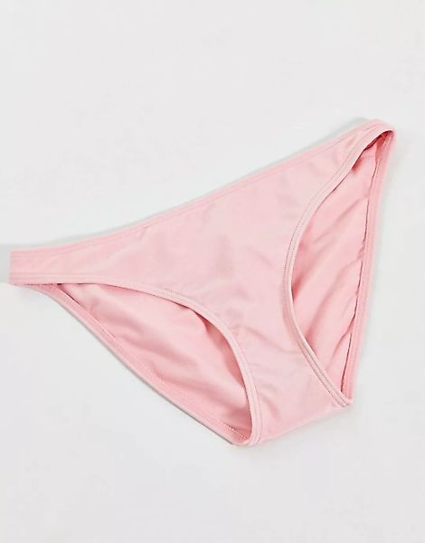 New Look - Hüfthohe Bikinihose in Rosa günstig online kaufen