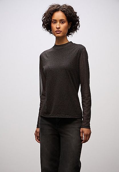 STREET ONE Langarmshirt mit Leomuster günstig online kaufen