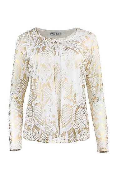 Passioni 2-in-1-Strickjacke Twinset mit Schlangenmuster günstig online kaufen