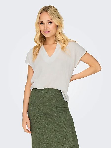 JDY Shirtbluse "JDYTHEIS LION LIFE S/S TOP WVN" weiche Musselin Baumwolle günstig online kaufen