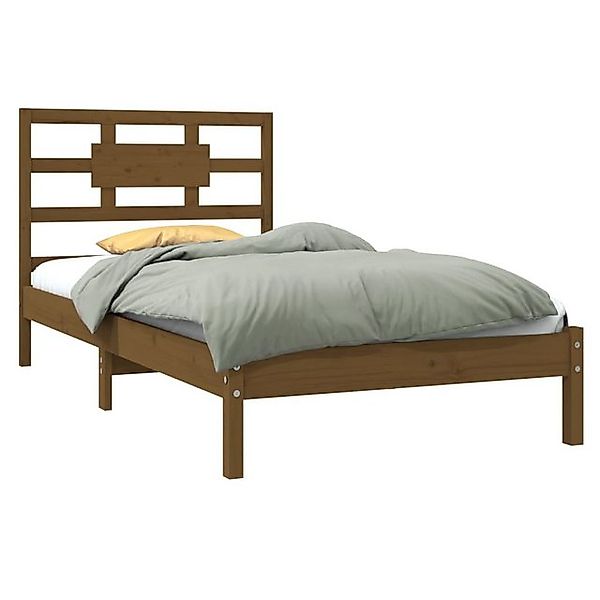 vidaXL Bett Massivholzbett Honigbraun 100x200 cm günstig online kaufen