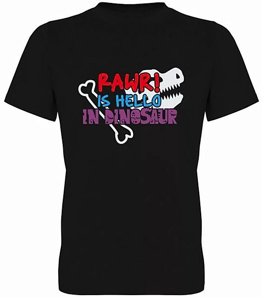 G-graphics T-Shirt RAWR! Is hello in Dinosaur Herren T-Shirt, mit trendigem günstig online kaufen