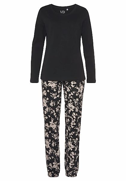 Vivance Dreams Pyjama 2 tlg. mit schönem Naturprint günstig online kaufen