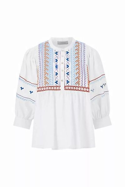 Rich & Royal Blusenshirt blouse with embroidery organic, white günstig online kaufen
