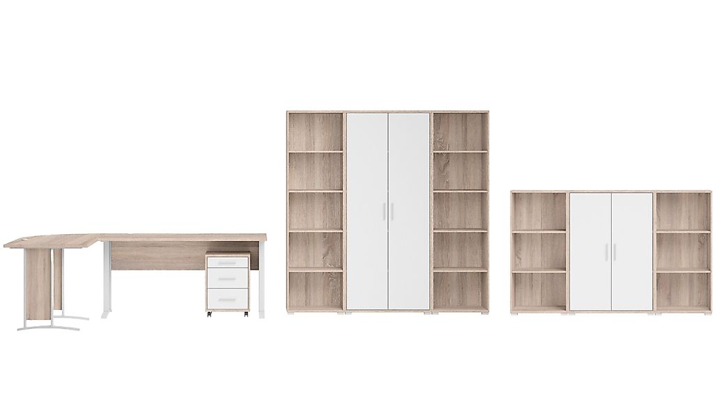 moebel-dich-auf Büromöbel-Set OFFICE LINE, (Komplett-Set, 9-tlg., günstig online kaufen