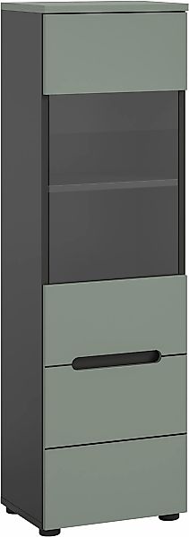 INOSIGN Vitrine "REHAT, TOPSELLER, Höhe: 125 cm, 1 Glastür, 1 Böden, 3 Fäch günstig online kaufen